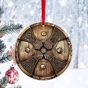 Viking Shields Symbol Weapon - Personalized Christmas Ornament - Gift for Viking Lovers - Ornament - GoDuckee