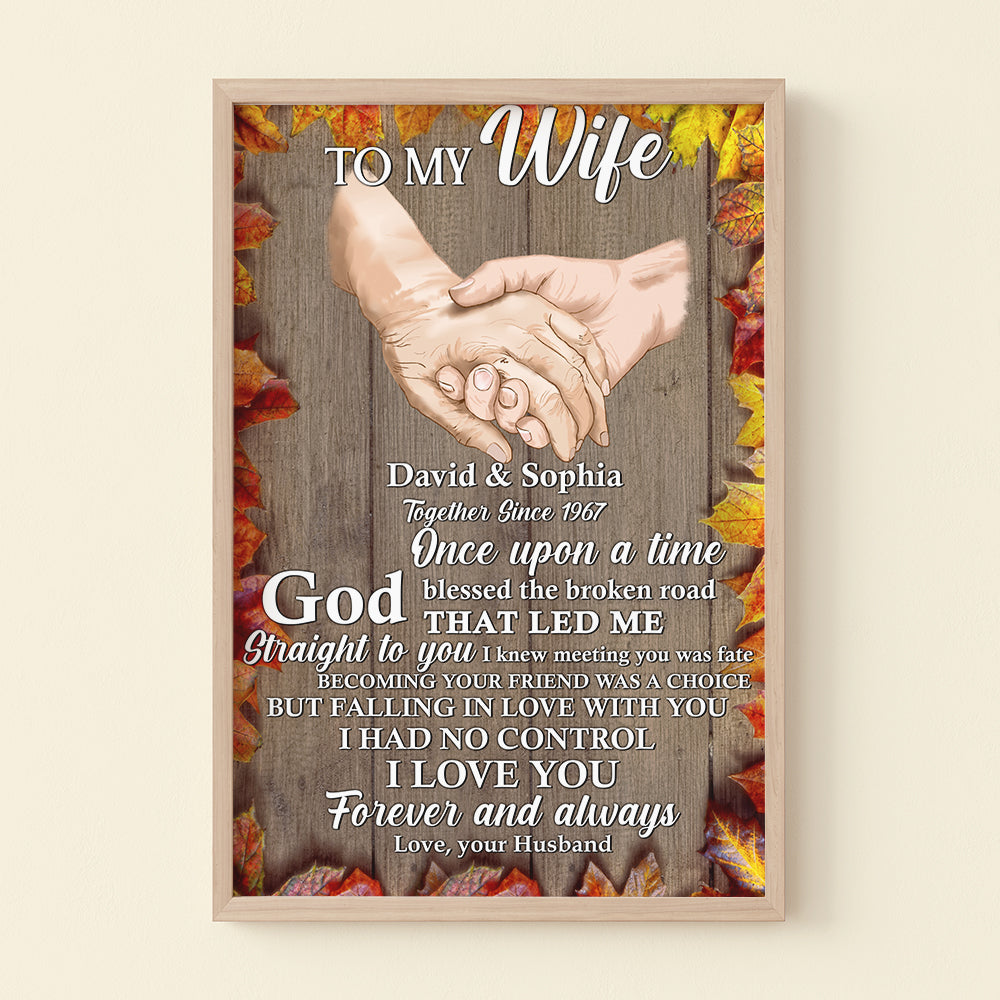 I Love You Forever And Always Personalized Canvas Printed, Gift For Couple - Poster & Canvas - GoDuckee