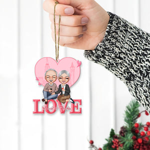 Couple Love Together, Personalized Acrylic Ornament, Gift For Couple - Ornament - GoDuckee