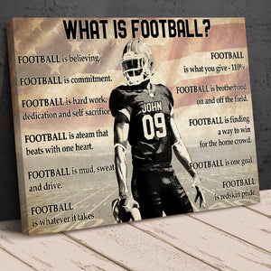 What Is Football, Personalized Football Poster - Poster & Canvas - GoDuckee