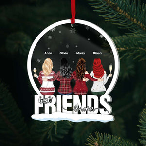 Best Friends Forever Christmas, Personalized Shape Ornament Gift For Besties - Ornament - GoDuckee