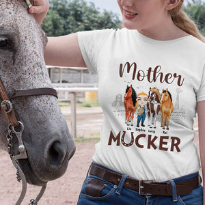Mother Mucker Personalized Horse Shirt, Gift For Horse Lovers - Shirts - GoDuckee