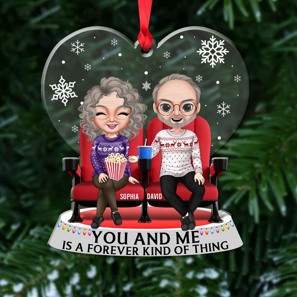 Old Couple Movie Forever A Kind Of Thing, Personalized Acrylic Ornament - Ornament - GoDuckee