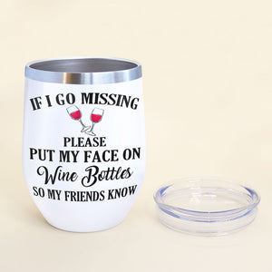 Personalized Drinking Girls Bestie Wine Tumbler - Put My Face On Wine Bottles - Fashion Girl Doll Bar - Wine Tumbler - GoDuckee