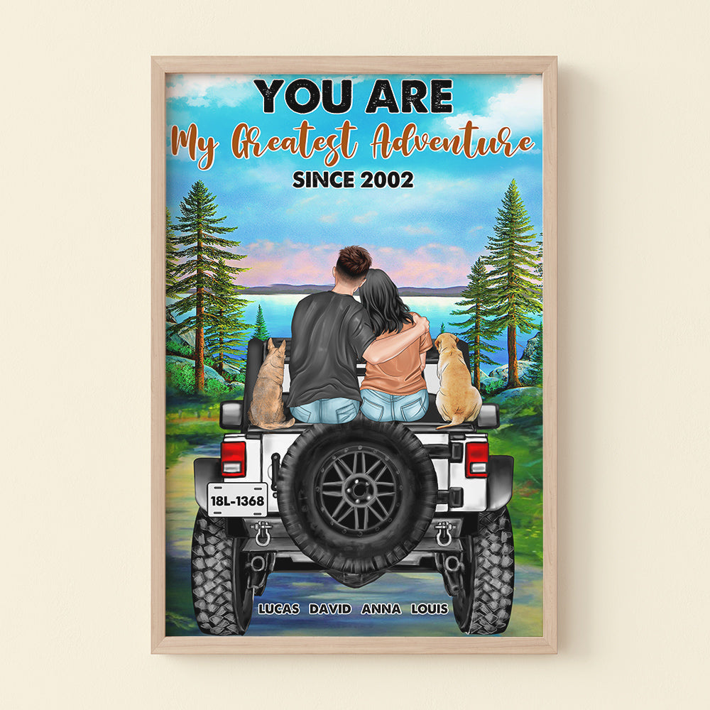 You Are My Greatest Adventure Personalized Couple Canvas Print - Poster & Canvas - GoDuckee