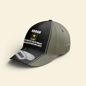 My Oath Of Enlistment Has No Expiration Date, Personalized Military Classic Cap, Custom Military Unit - Classic Cap - GoDuckee