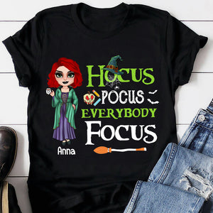 Everybody Focus Personalized Halloween Teacher Shirt Gift For Teacher - Shirts - GoDuckee