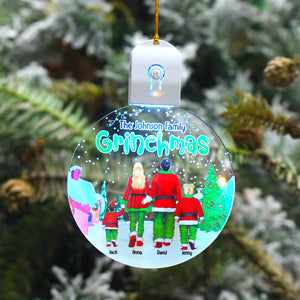 Personalized Grinchmas Family Ornament, Christmas Tree Decor - Ornament - GoDuckee