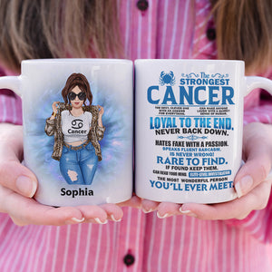 The Strongest Cancer Definition Personalized Zodiac Astrology Mug Gift For Her - Coffee Mug - GoDuckee