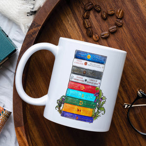 Outlander A Stack Of Books - White Mug For Book Lovers (10HUHU200422) - Coffee Mug - GoDuckee