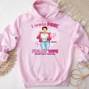Personalized Breast Cancer Awareness Shirt, I Wear Pink For My Loved Ones, Pink Ribbon Girl - Shirts - GoDuckee