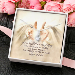 I Thank God For You- Gift For Mother-Personalized Alluring Beauty-Mother's Day Alluring Beauty - Jewelry - GoDuckee