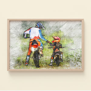 Family Mother's Day & Father's Day - Personalized Wall Art - Gift For Mom/Dad - Poster & Canvas - GoDuckee