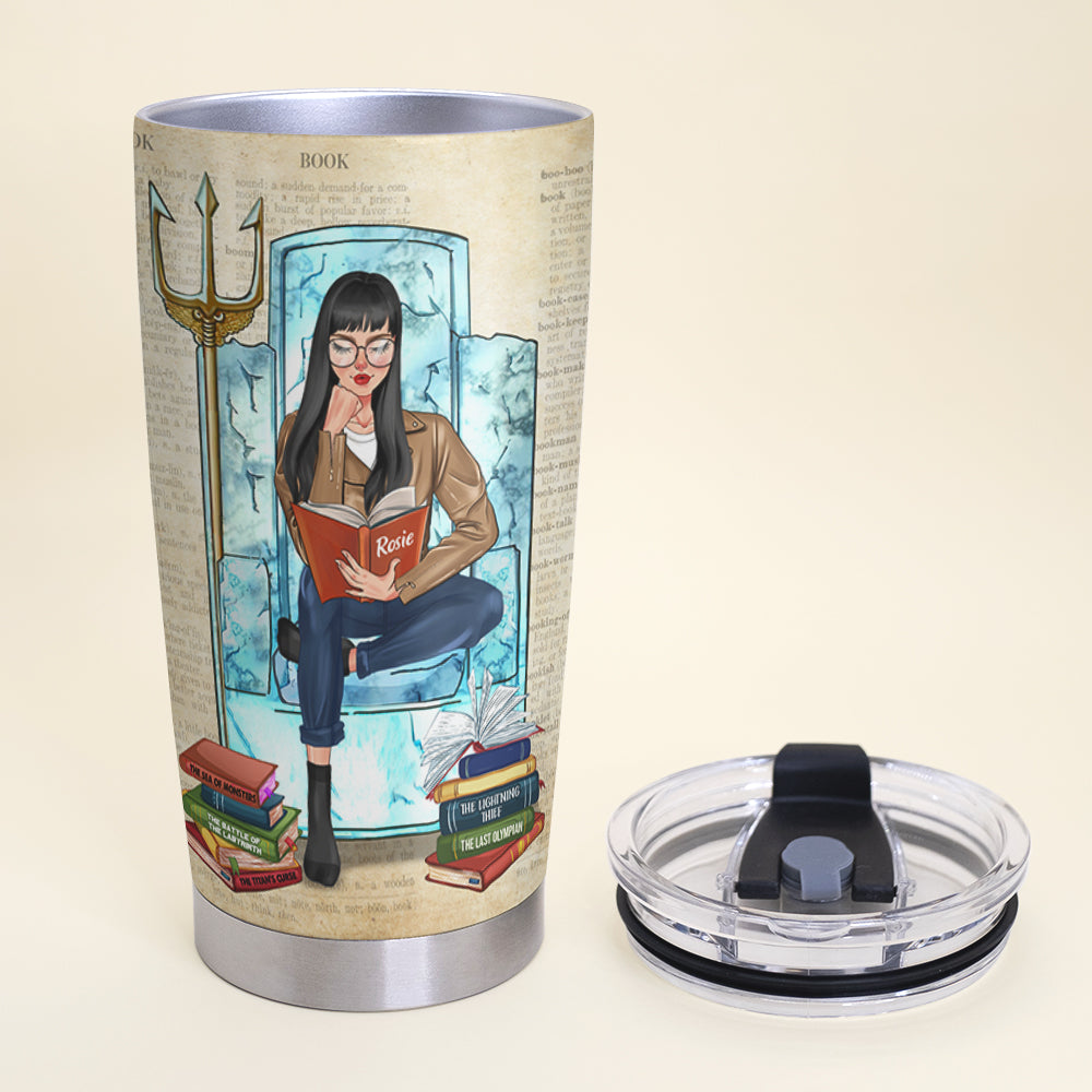Percy Jackson- Personalized Tumbler Cup - The Olympians Rick Riordan - Tumbler Cup - GoDuckee