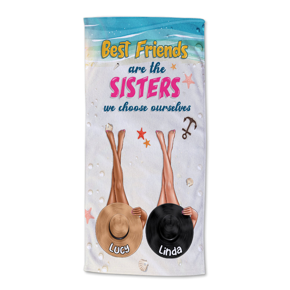 We Choose Ourselves - Personalized Beach Towel - Gifts For Best Friends, Salty Sister, Vacation Besties - Beach Towel - GoDuckee