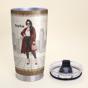 She Got That Next Level Never Settle Secure the Bag Personalized Girl Boss Tumbler Gift For Her - Tumbler Cup - GoDuckee