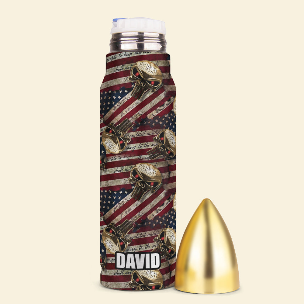 Bullet American Flag Water Bottle
