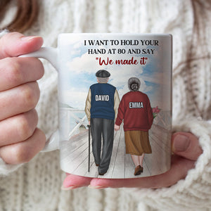 Old Couple To My Wife - Personalized White Mug 03ACHG1301 - Coffee Mug - GoDuckee