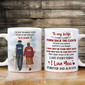 Old Couple To My Wife - Personalized White Mug 03ACHG1301 - Coffee Mug - GoDuckee