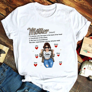 Mother Definition - Personalized Shirts - Gift For Mother - Cool & Badass Woman - Shirts - GoDuckee