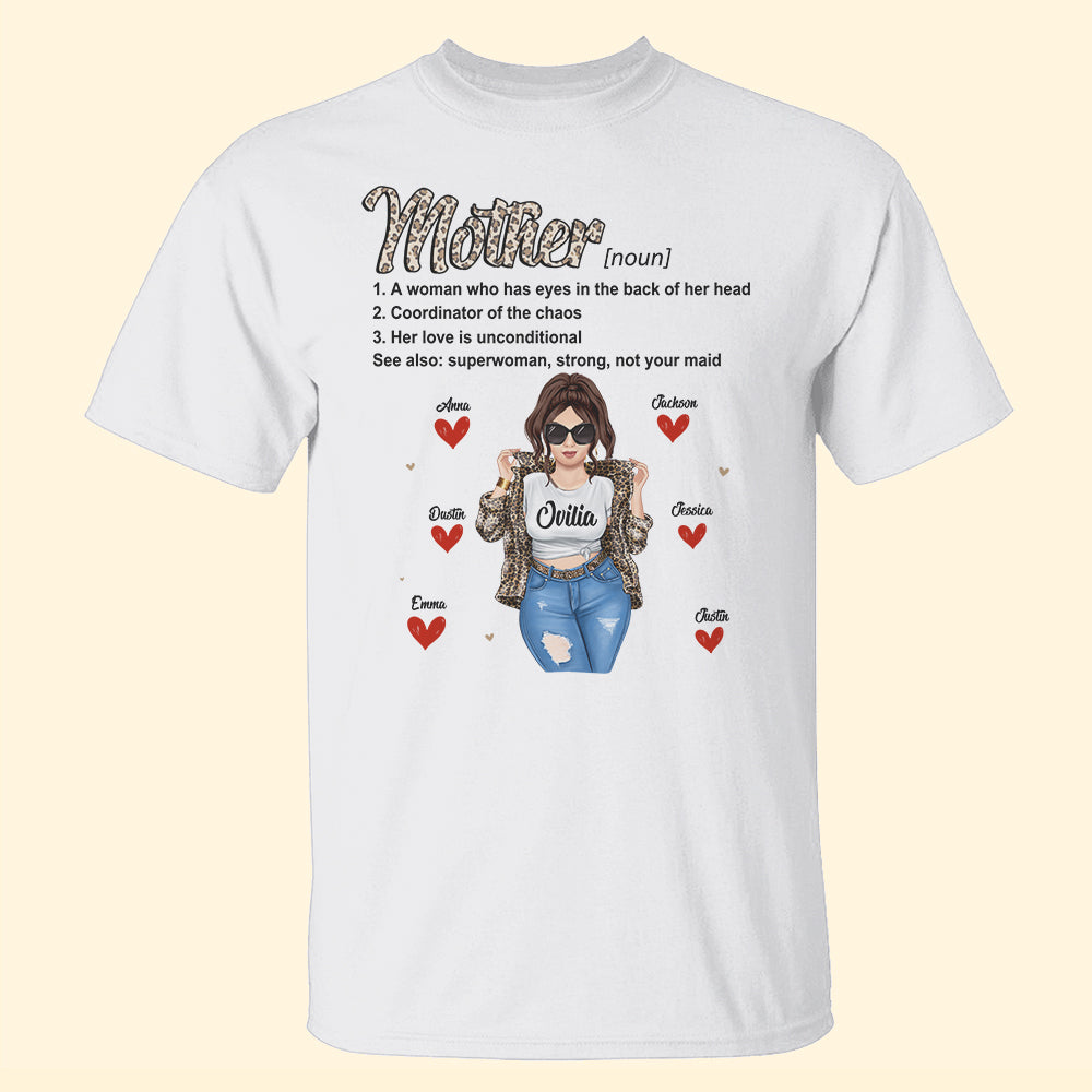 Mother Definition - Personalized Shirts - Gift For Mother - Cool & Badass Woman - Shirts - GoDuckee