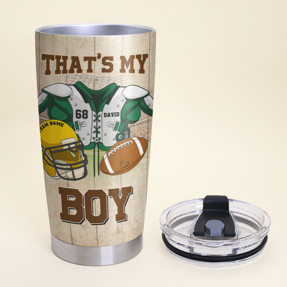 Personalized American Football Tumbler - For Football Mom - Some