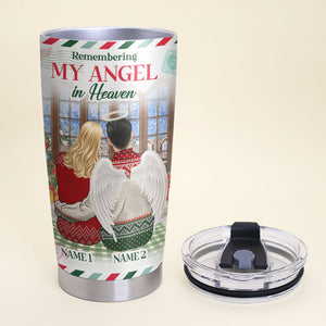 Personalized Heaven Tumbler - Missing You My Husband - Remembering My Angel In Heaven - Tumbler Cup - GoDuckee