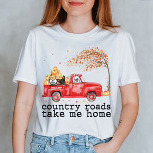 Personalized Gifts For Dog Lovers, Dogs Country Roads Take Me Home, Custom Shirts - Shirts - GoDuckee