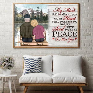 Personalized Memories Of Dad in Heaven Poster - My Heart Still Look For You, I Miss You - Poster & Canvas - GoDuckee