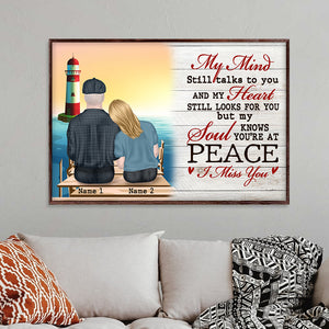 Personalized Memories Of Dad in Heaven Poster - My Heart Still Look For You, I Miss You - Poster & Canvas - GoDuckee