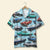 Custom Classic Car Photo Hawaiian Shirt, Water Pattern, Summer Gift (Car0902) - Hawaiian Shirts - GoDuckee