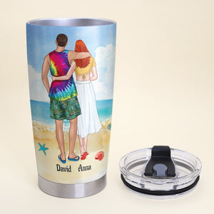 The Day I Met You I Found My Missing Piece Personalized Tumbler Cup Gift For Couple - Tumbler Cup - GoDuckee