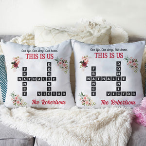 Our Life Our Story Our Home This Is Us Personalized Family Gift For Family - Pillow - GoDuckee