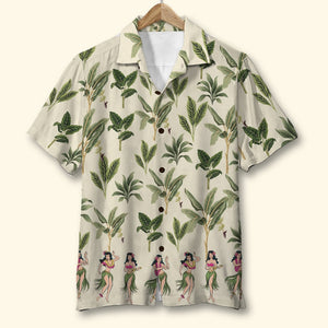 Custom Classic Car Hawaiian Shirt, Dancing Girls Pattern - Hawaiian Shirts - GoDuckee
