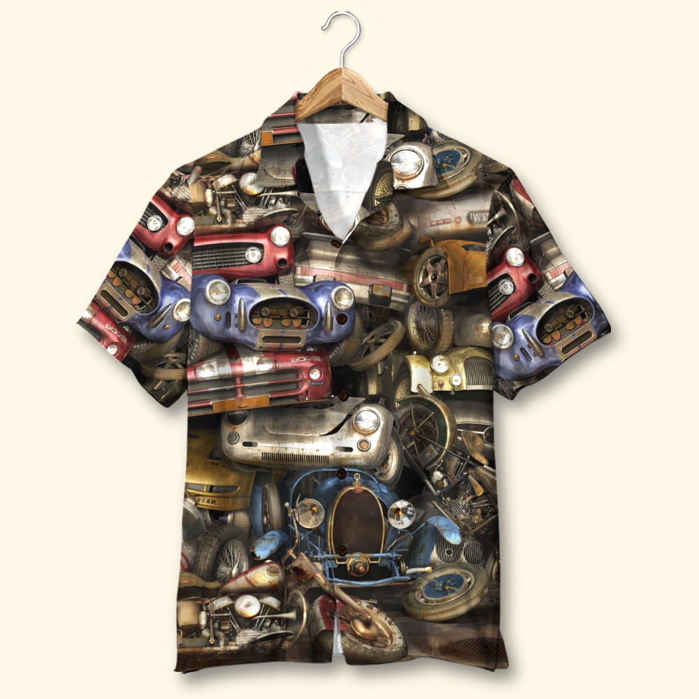 Classic Car Hawaiian Shirt, Aloha Shirt - Gift For Car Lovers - Hawaiian Shirts - GoDuckee