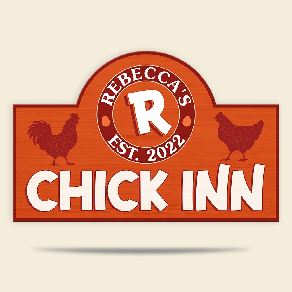Personalized Farming Chicken Wood Sign Gift For Farming Lovers - Wood Sign - GoDuckee