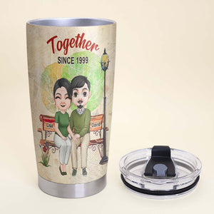 The Day I Met You, Personalized Tumbler, Gifts For Couple - Tumbler Cup - GoDuckee
