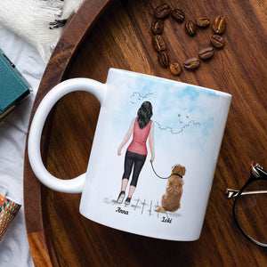 The Only Thing To Get Me To Work Out, Personalized Mug, Gifts For Dog Lovers - Coffee Mug - GoDuckee