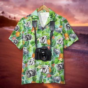 Custom Photographer Hawaiian Shirt, Aloha Shirt, Gift For Photography Lovers - Hawaiian Shirts - GoDuckee