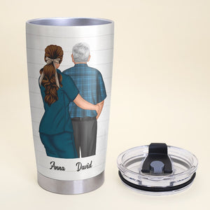 My Nurse Daughter The Sweetest Most Beautiful, Personalized Tumbler Cup, Gift For Dad - Tumbler Cup - GoDuckee