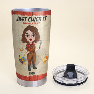 Not My Coop Not My Poop Not Today Clucker Personalized Chicken Girl Tumbler Cup Gift For Farmer - Tumbler Cup - GoDuckee