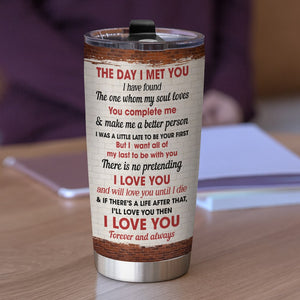 The Day I Met You, Personalized Tumbler, Gifts For Couple - Tumbler Cup - GoDuckee