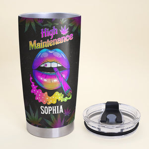 Yes I Smell Like Weed You Smell Like You Missed Out Personalized Weed Tumbler Cup - Tumbler Cup - GoDuckee