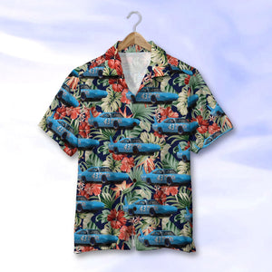 Custom Racing Photo Hawaiian Shirt, Floral Pattern, Summer Gift 6 - Hawaiian Shirts - GoDuckee