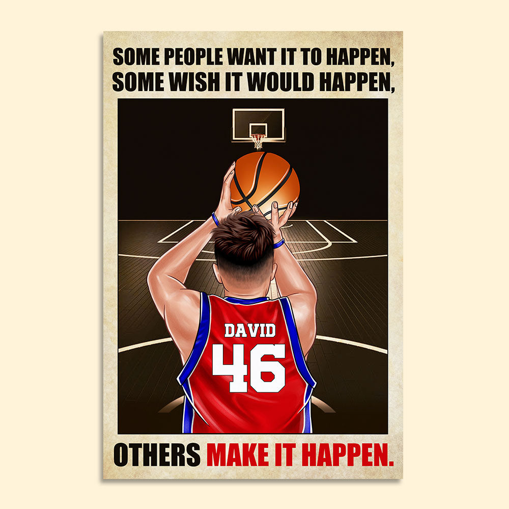 Personalized Basketball Boy Poster - Others Make It Happen - Poster & Canvas - GoDuckee