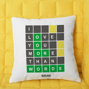 Personalized Mother's Day Pillow - I Love You More Than Words - Pillow - GoDuckee