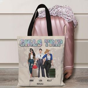 Personalized Traveling Tote Bag - Girls Trip - Tote Bag - GoDuckee