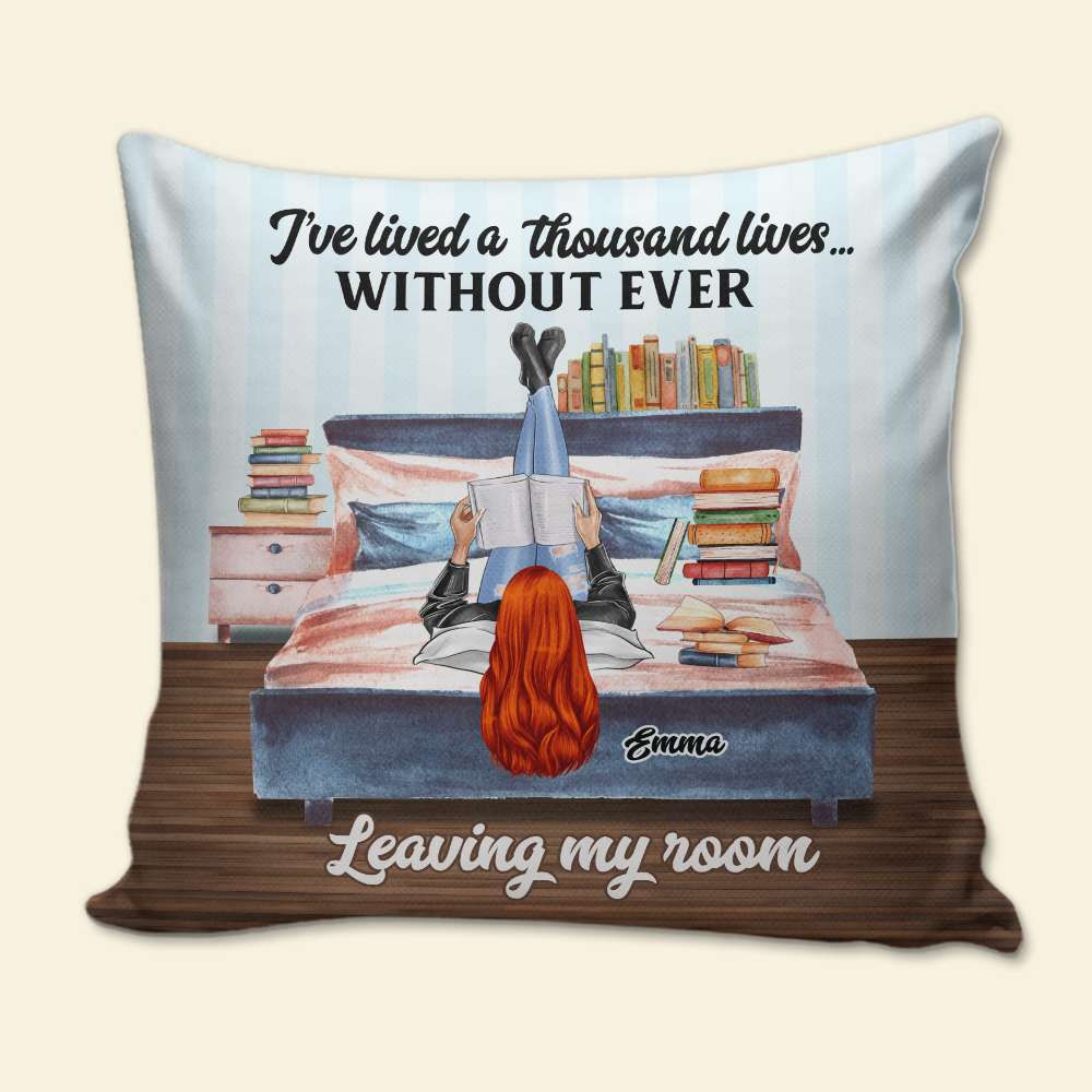 Book Girl I've Lived A Thousand - Personalized Pillow - Pillow - GoDuckee