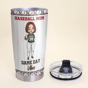 Personalized Baseball Mom Tumbler - I'm Just Here For My Boy And The Concession Stand - Tumbler Cup - GoDuckee