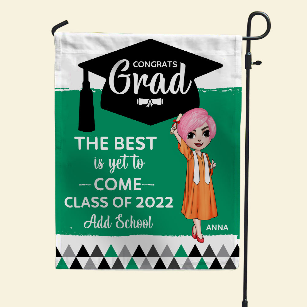 Personalized Graduation Flag - Congrats Grad gdt2104 - Flag - GoDuckee